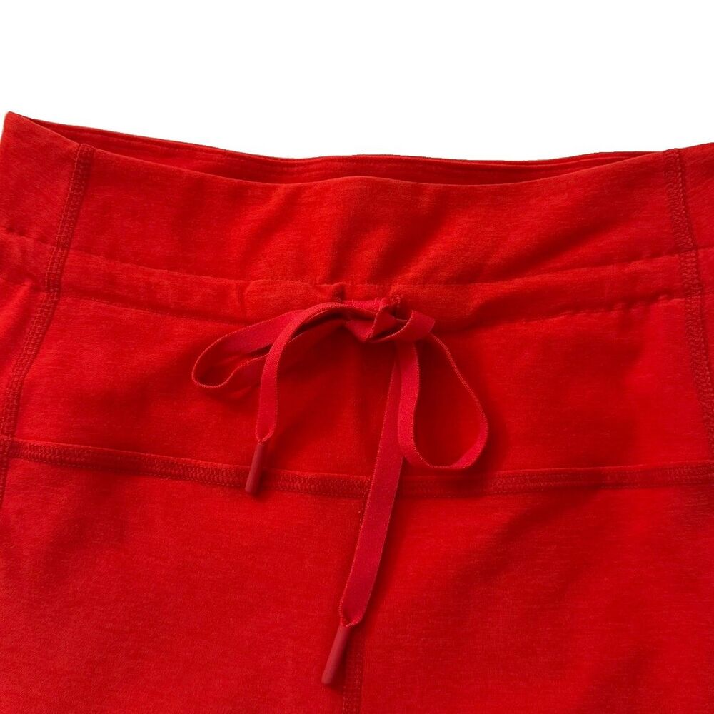 Beyond Yoga Leggings Womens Large Red Spacedye Go Pocket Midi Length High Rise - Picture 3 of 10